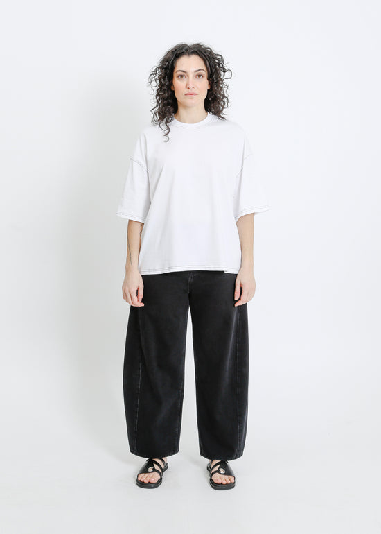 RONNIE OVERSIZE TEE / WHITE