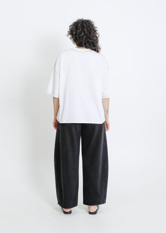 RONNIE OVERSIZE TEE / WHITE