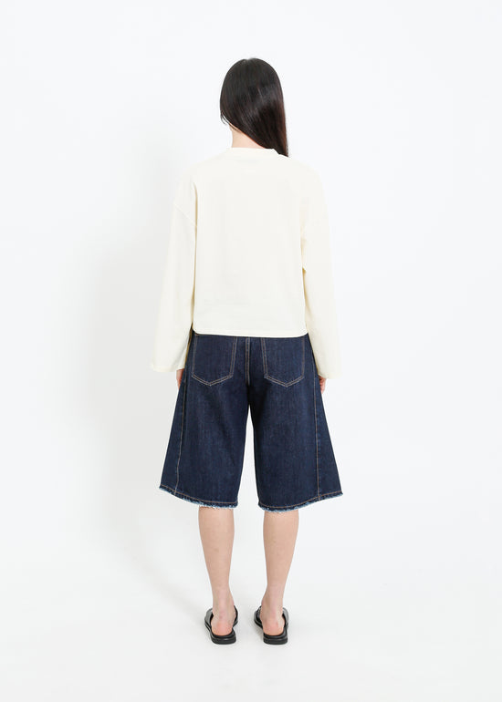 WEAVER LONG SLEEVE TEE / CREAM