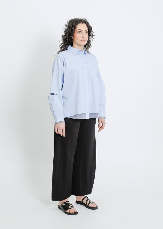 JERRY SHIRT / BLUE-WHITE