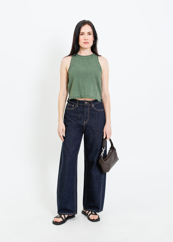 LESLIE TOP / GREEN-GREY