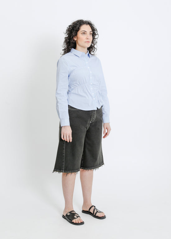 HARDING BLOUSE / BLUE-WHITE