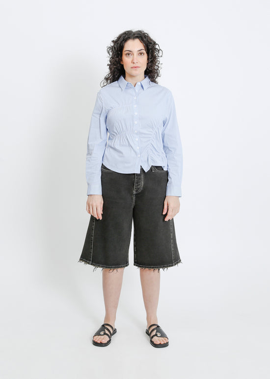 HARDING BLOUSE / BLUE-WHITE
