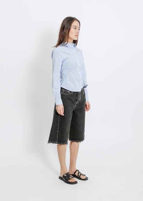 HARDING BLOUSE / BLUE-WHITE