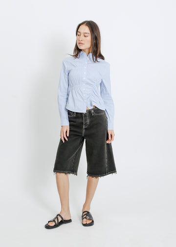 HARDING BLOUSE / BLUE-WHITE