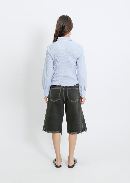 HARDING BLOUSE / BLUE-WHITE