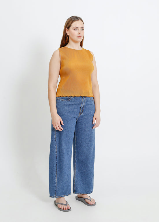 EMMA PLEAT TOP / DIJON