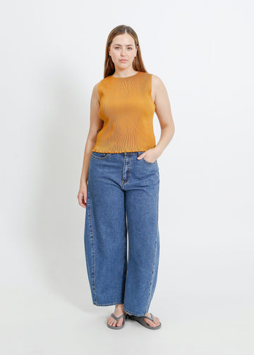 EMMA PLEAT TOP / DIJON