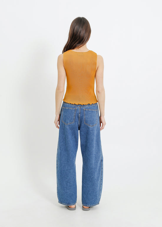 EMMA PLEAT TOP / DIJON