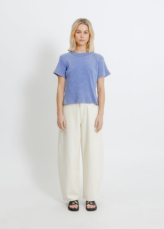 FRANKI TEE / WASHED BLUE