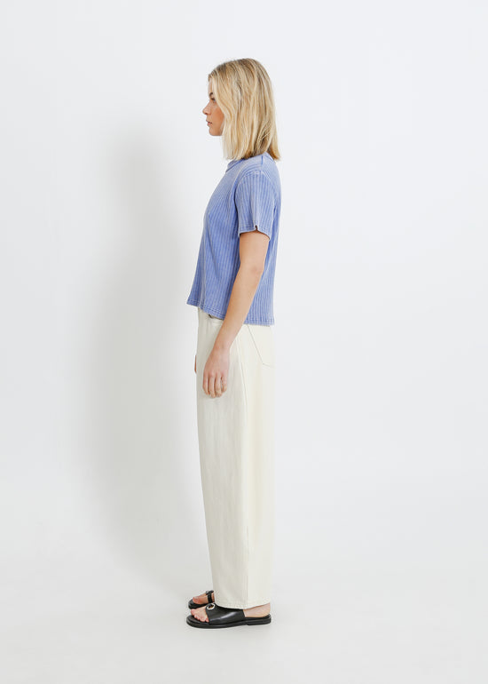 FRANKI TEE / WASHED BLUE