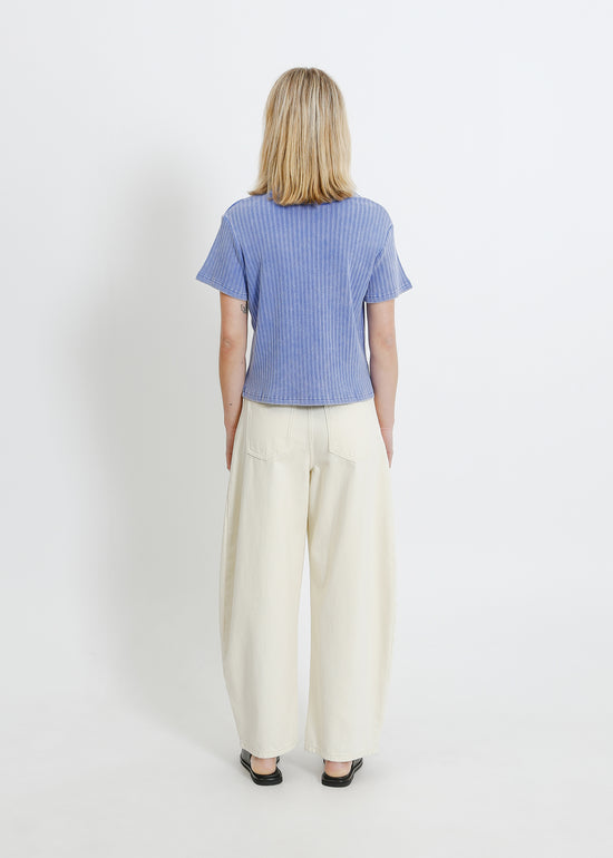 FRANKI TEE / WASHED BLUE