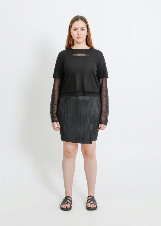 HARPER PLEAT MINI / BLACK