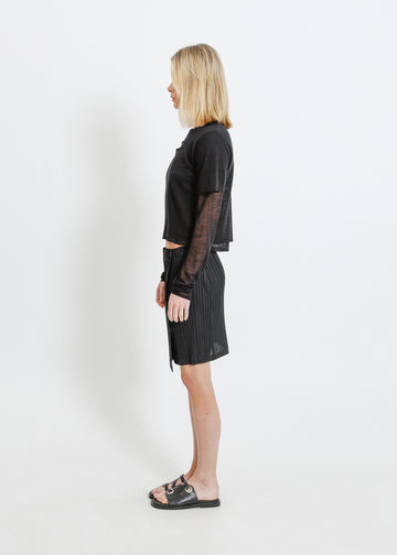 HARPER PLEAT MINI / BLACK