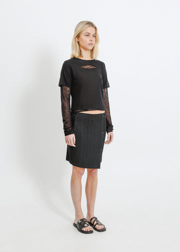 HARPER PLEAT MINI / BLACK