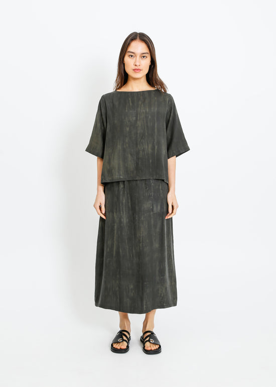 LINDSAY SKIRT / WASHED KHAKI