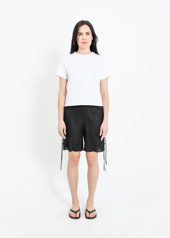 SILVANA PLEAT SHORT / BLACK