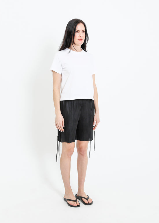SILVANA PLEAT SHORT / BLACK