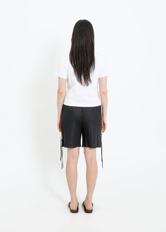 SILVANA PLEAT SHORT / BLACK