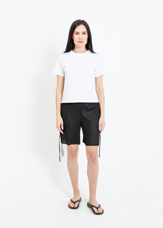 SILVANA PLEAT SHORT / BLACK