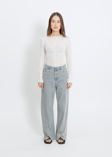 BAKER JEAN / INDIGO BEIGE WASH