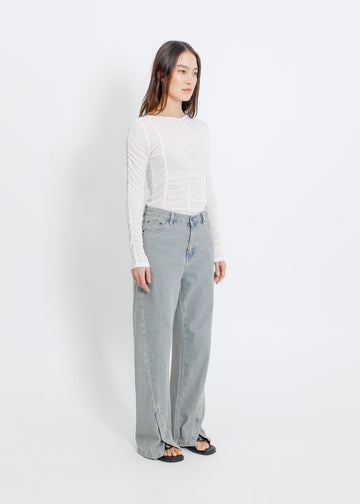 BAKER JEAN / INDIGO BEIGE WASH