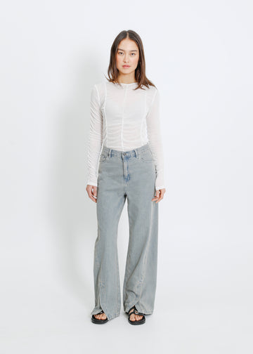 BAKER JEAN / INDIGO BEIGE WASH