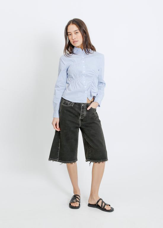 DARIO DENIM SHORT / DIRTY BLACK WASH