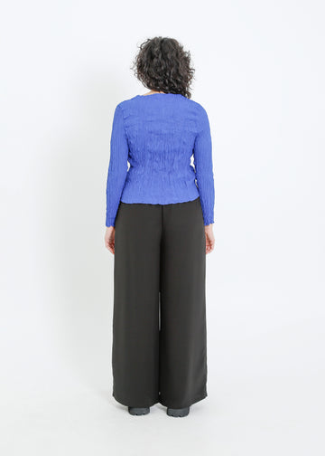 TANNER PLEAT CARDI / BRIGHT BLUE