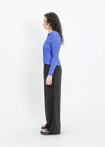 TANNER PLEAT CARDI / BRIGHT BLUE