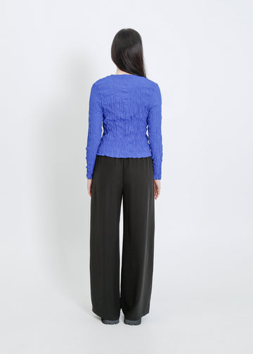 TANNER PLEAT CARDI / BRIGHT BLUE