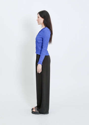 TANNER PLEAT CARDI / BRIGHT BLUE