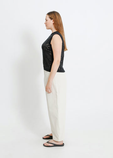 NANCY KNIT TANK / BLACK
