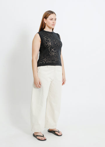 NANCY KNIT TANK / BLACK