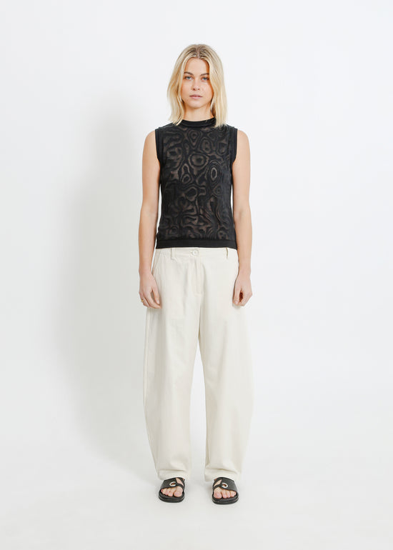 NANCY KNIT TANK / BLACK