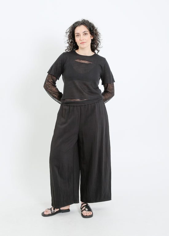 SANSA KNIT TOP / BLACK