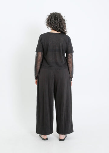 SANSA KNIT TOP / BLACK
