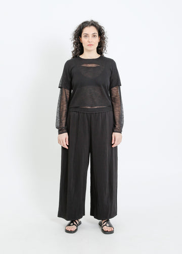 SANSA KNIT TOP / BLACK