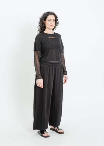 SANSA KNIT TOP / BLACK