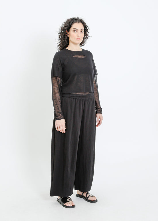 SANSA KNIT TOP / BLACK
