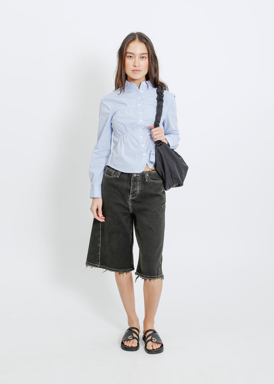 CRESCENT GATHER BAG / BLACK