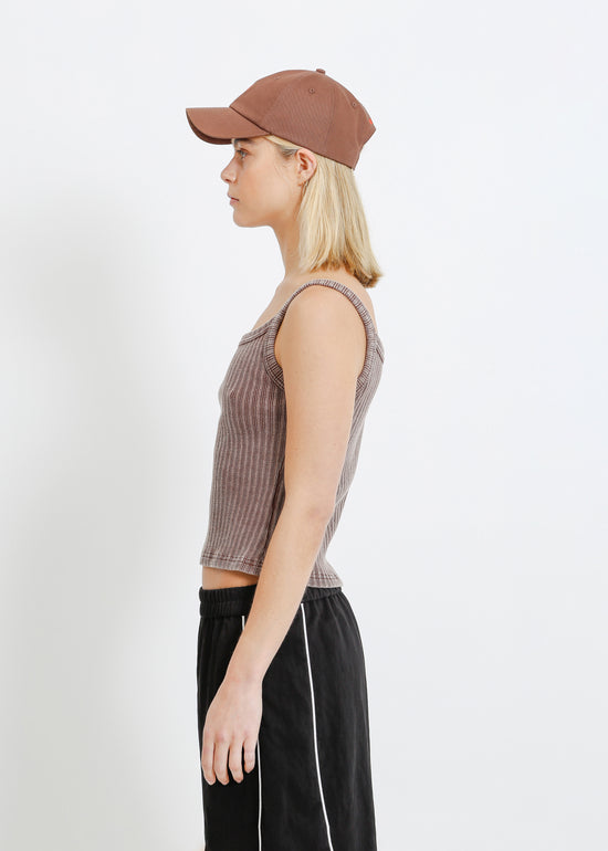 YUKI CAP / CHOCOLATE-POPPY