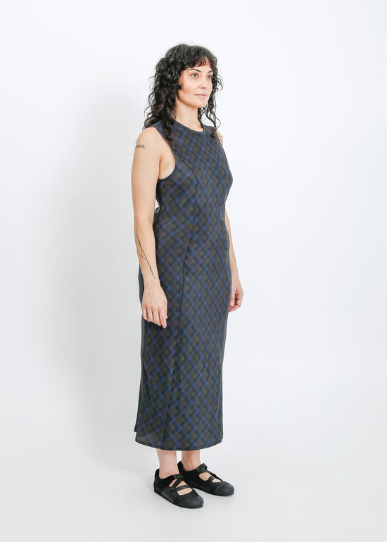 Orion Dress / Indigo Wine Check