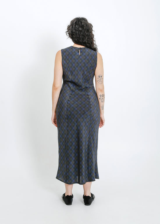 Orion Dress / Indigo Wine Check