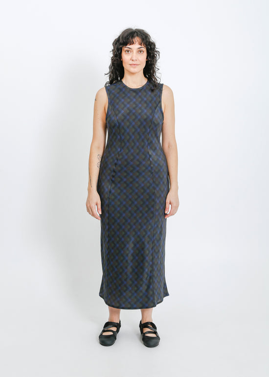 Orion Dress / Indigo Wine Check