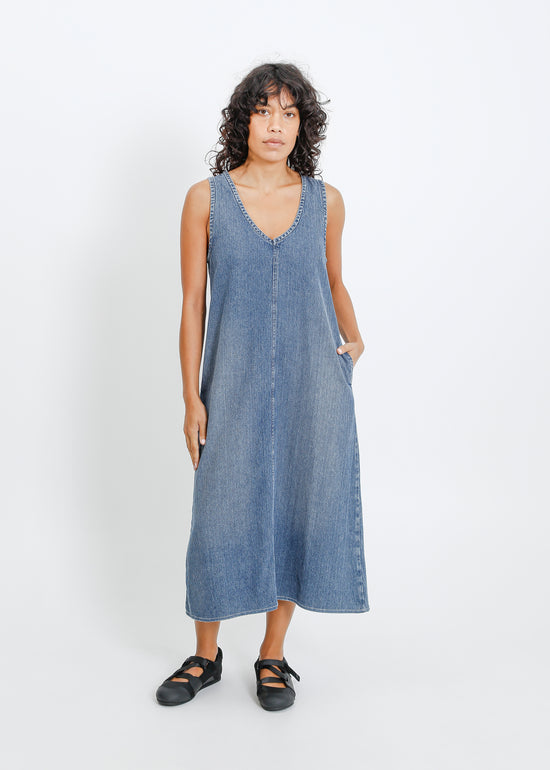 Elena Denim Pinafore / Medium Indigo