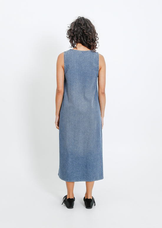 Elena Denim Pinafore / Medium Indigo