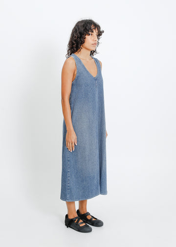 Elena Denim Pinafore / Medium Indigo