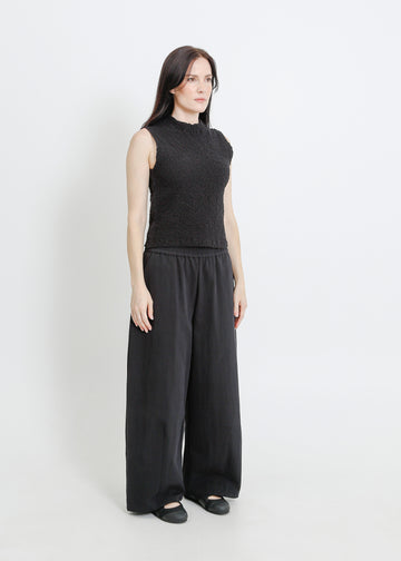 ARTIS PLEAT TOP / BLACK