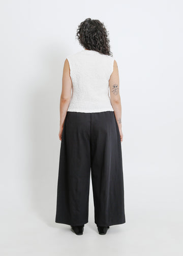 ARTIS PLEAT TOP / WHITE